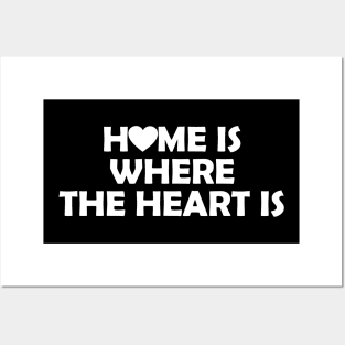 Home is where the heart is, funny quote gift idea Posters and Art